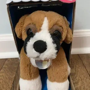 Nintendogs Boxer Plush Dog Take me Home Puppy Commonwealth 2010 Stuffed Toy  NEW